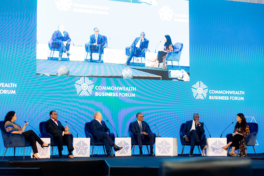 Commonwealth Business Forum 2022 — front row of opening ceremony